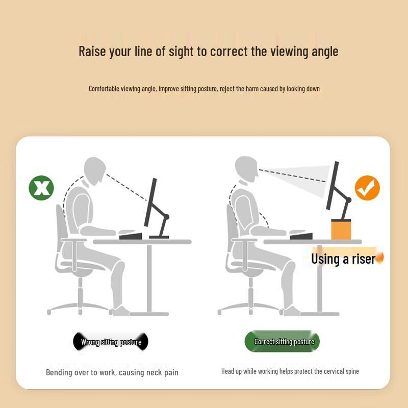 Befon Ergonomic Monitor Riser & Desk Organizer