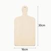 1pc Mini Wooden Cutting Board with Handle DIY Crafting Tray for Home Decoration Smooth Surface BreadBoard for Placemats Cup Mats