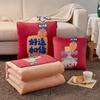 Plush Velvet 2-in-1 Pillow & Blanket Cushion