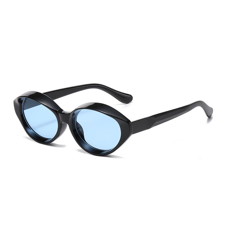 4765 Cat'S Eye Small Frame Concave Trendy Glasses, Thin And Plain Sunglasses Ins Style European And American Street Sunglasses