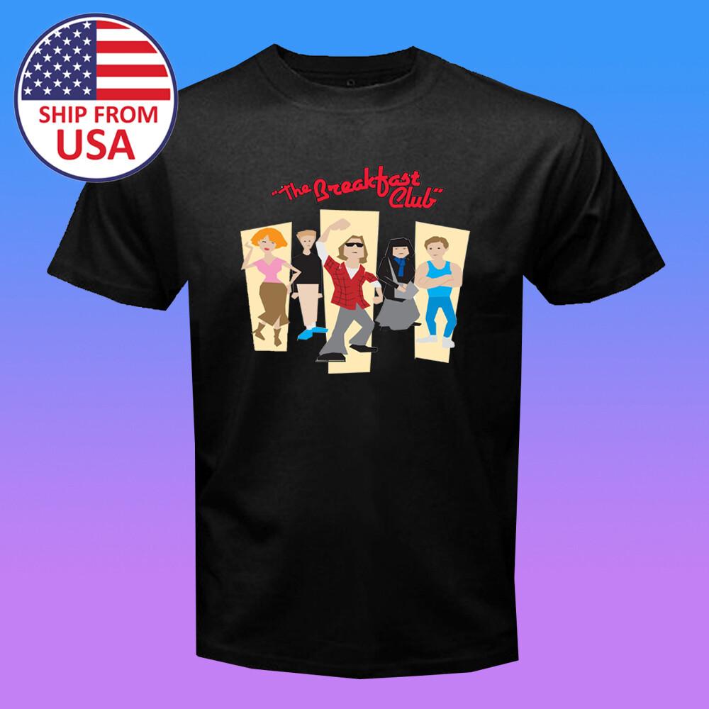 The Breakfast Club Cartoon Men s Black Size S-5XL S