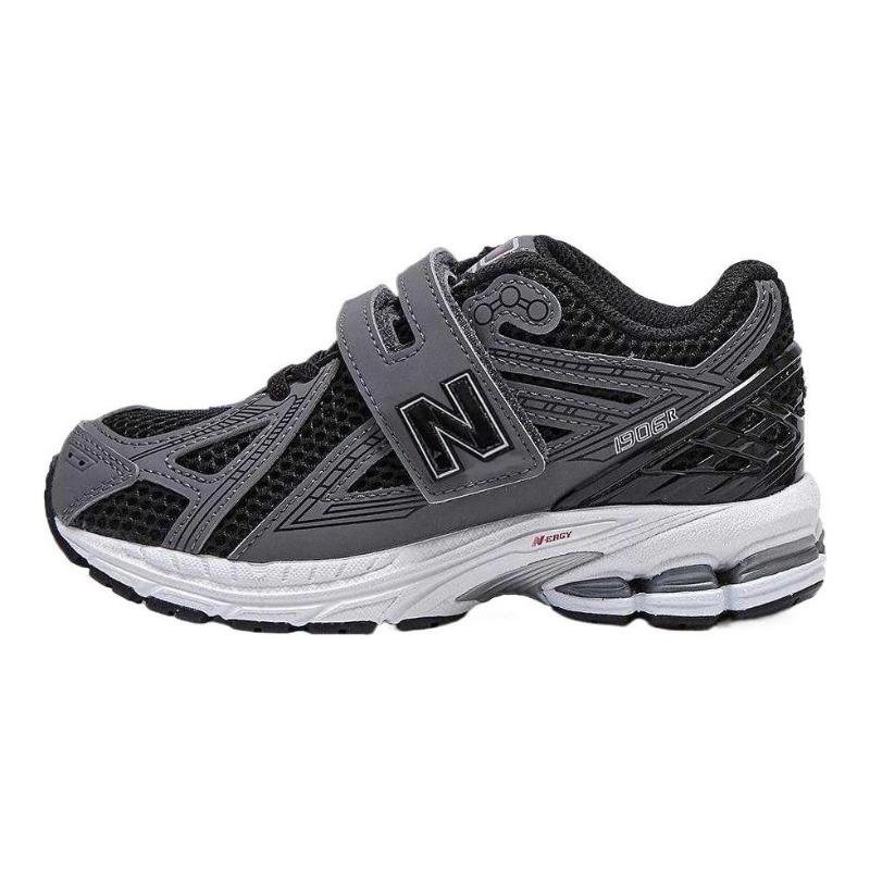 New Balance 1906 Kids Synthetic Leather Polyester Comfort Low Running Shoes Black For Little Kids & Big Kids PV1906CJ 28