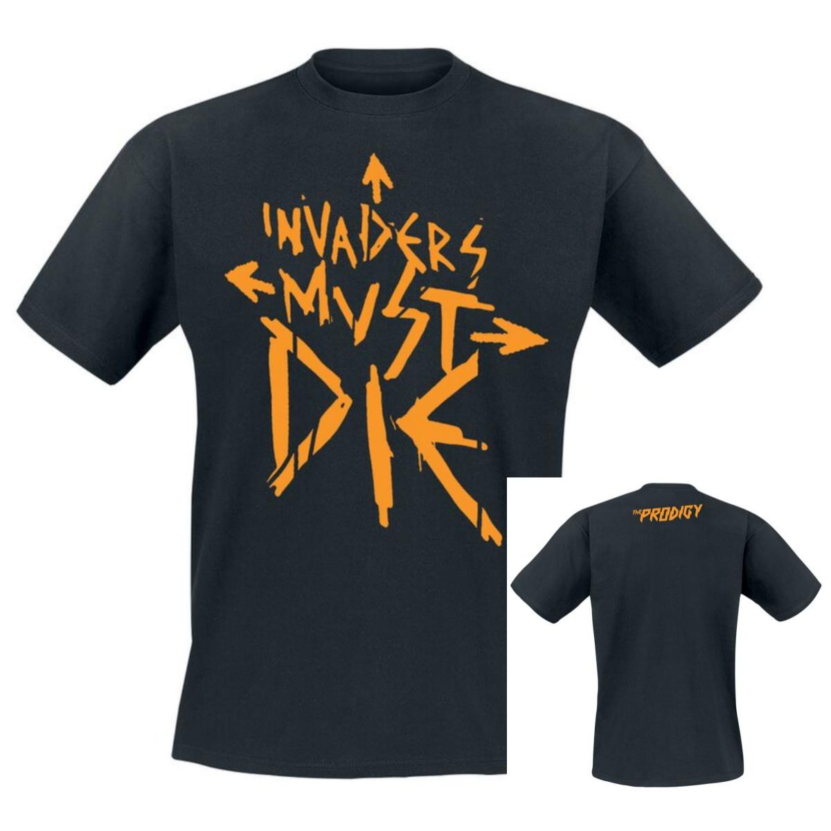 Invader Must Die The Prodigy T-Shirt 100% Cotton Graphic Tee Men Women Summer Streetwear Top S разноцветный