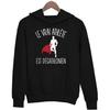 Hoodie - Sorry I Can't - Black - Unisex - Long Sleeves