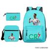 Luo Qixing Three-Piece Schoolbag, Male And Female Students Leisure Bag, Printed Large-Capacity Outdoor Backpack