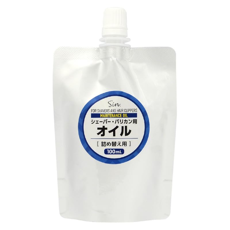 Shaver clipper oil 100ml refill type maintains sharpness improves shaving comfort.