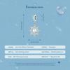 BAMOER 925 Sterling Silver Wing Heart Series Guard of Love Moonstone Charms for Women Original Bracelet Fine Jewelry