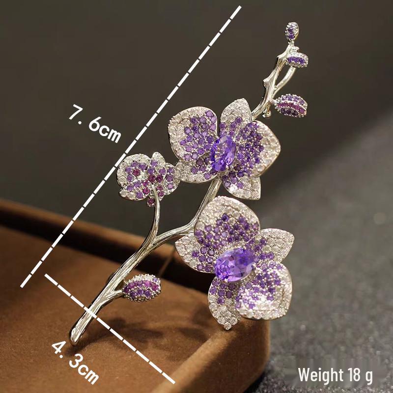 Exquisite Butterfly Rhinestone Brooch - Versatile 3D Floral Alloy Accessory for Women