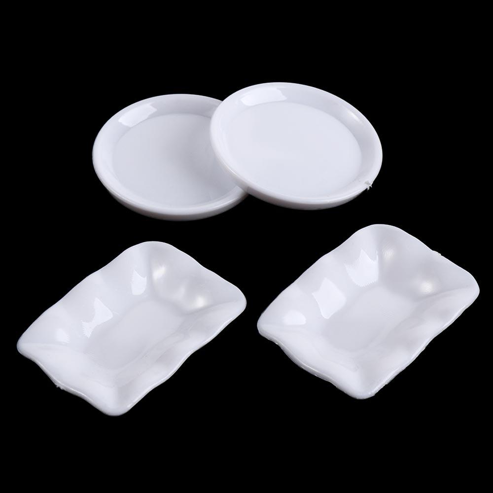 Simulation Doll House Trays Kitchen Toys Miniature Dish Mini Food Dishes  Doll House Accessories