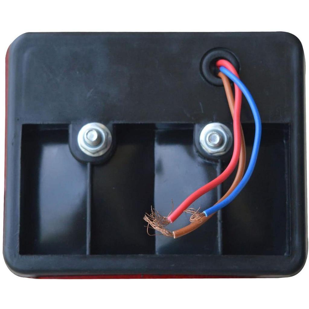 APSMOTIV Para zespołu kierunkowskazu Halogenowe tylne światło zespolone światła błotnika ciągnika płaska podstawa z żarówkami 12V Nadaje się do pojazdów uniwersalnych