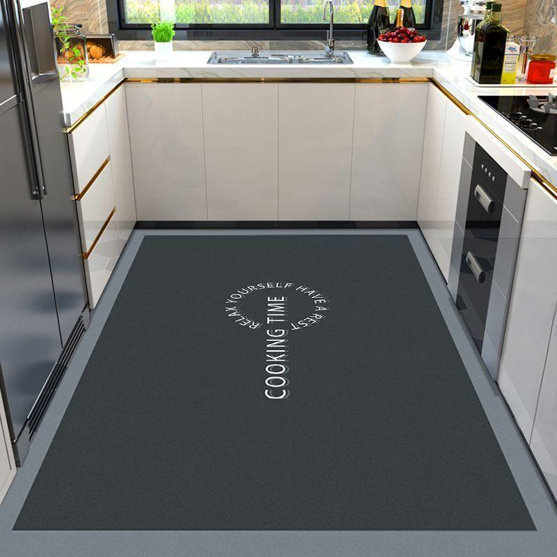 Carpet in The Kitchen Large PVC Leather Mat Non-Slip Waterproof Oil-proof Floor Mats Modern Home Decoration Alfombra De Cocina