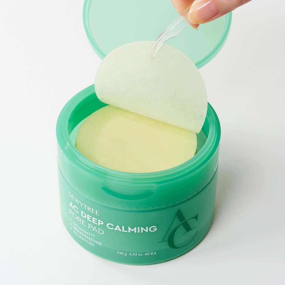 Dewytree AC Deep Calming Pore Pad 180g 60 sheets Soothing Exfoliating