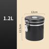 Stainless Steel Coffee Canister Coffee Bean Storage Airtight Containers with Date with Spoon Vent Valve Kitchen Food Storage Jar