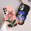Soft Phone Cover Case for Samsung Galaxy S20 FE S22 Ultra S23 Plus S24 A26 S21 A25 S25 A34 A55 A24 A54 A36 A35 Simple Floral