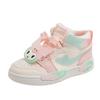 Children's sports shoes 2025 autumn new boys casual shoes high top girls board shoes trend soft sole baby shoes