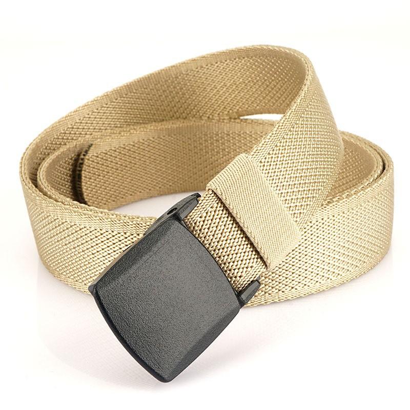 

Genuine YKK Buckle Thickened Elastic Nylon Waist Belt Security Check Pants Outdoor 120cm хакі
