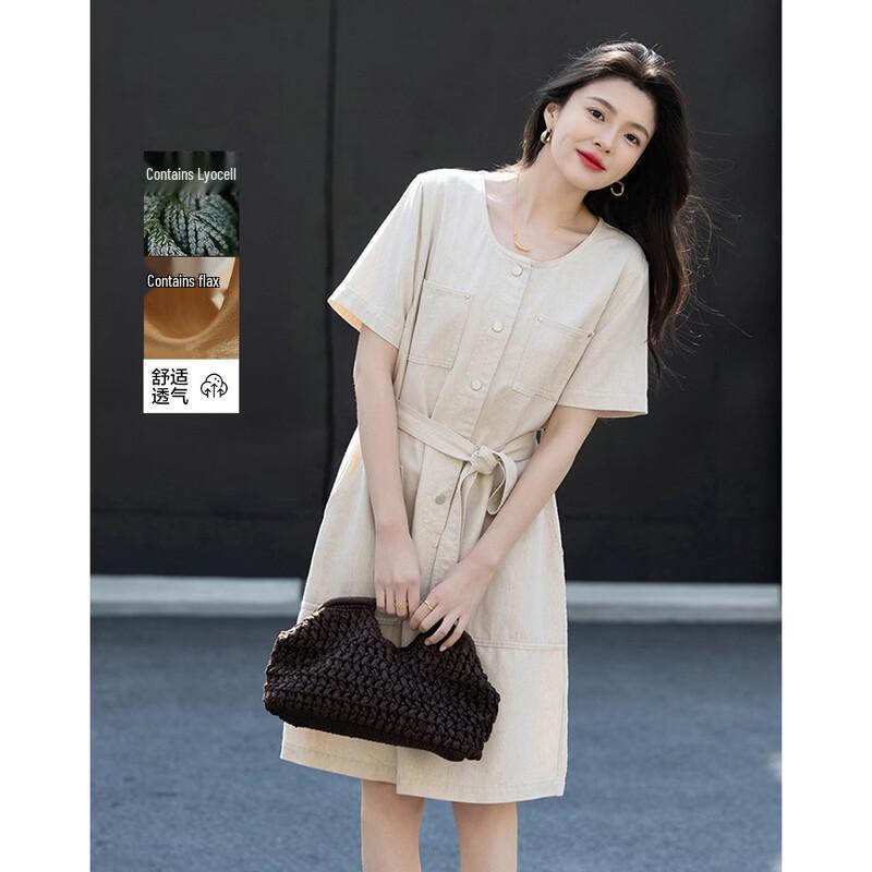 Джинсовое платье Demana Summer из смесовой ткани с лиоцеллом L