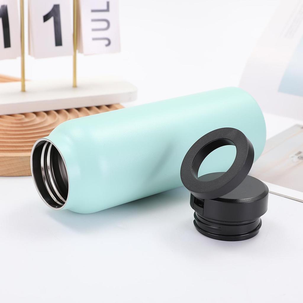 Isolierter Becher aus 304 Edelstahl mit magnetischem Deckel und Handyhalter - Großes Fassungsvermögen