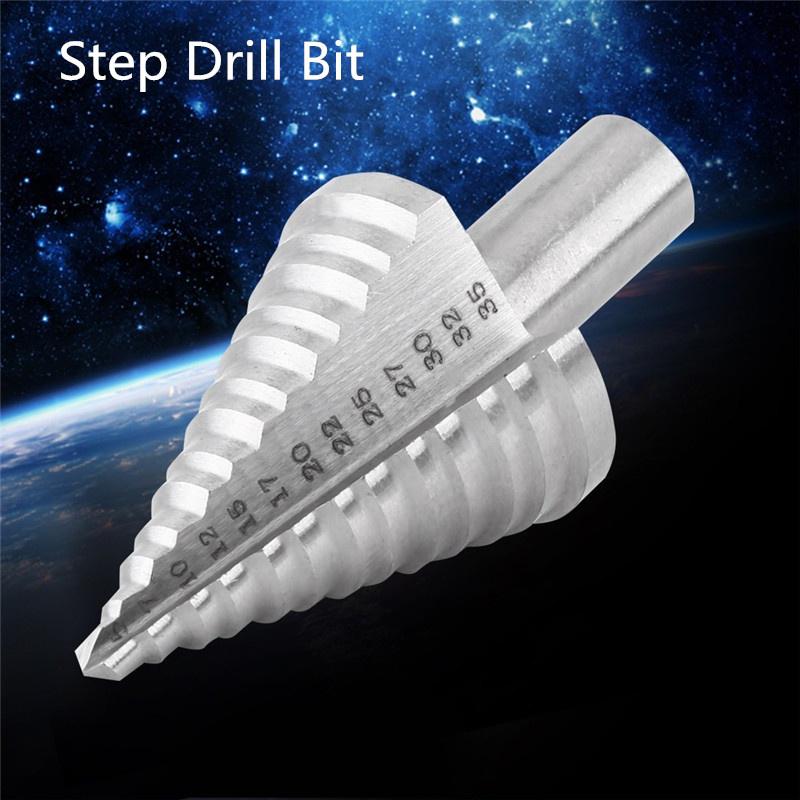 1PC High Speed Steel Step Drill Bit 5mm-35mm Wood Metal Drilling Tool Drill SXM-SXM Step Drill Bit 1PC High Speed Steel Step Drill Bit 5mm-35mm Wood Metal Drilling Tool Drill SXM-SXM Step Drill Bit