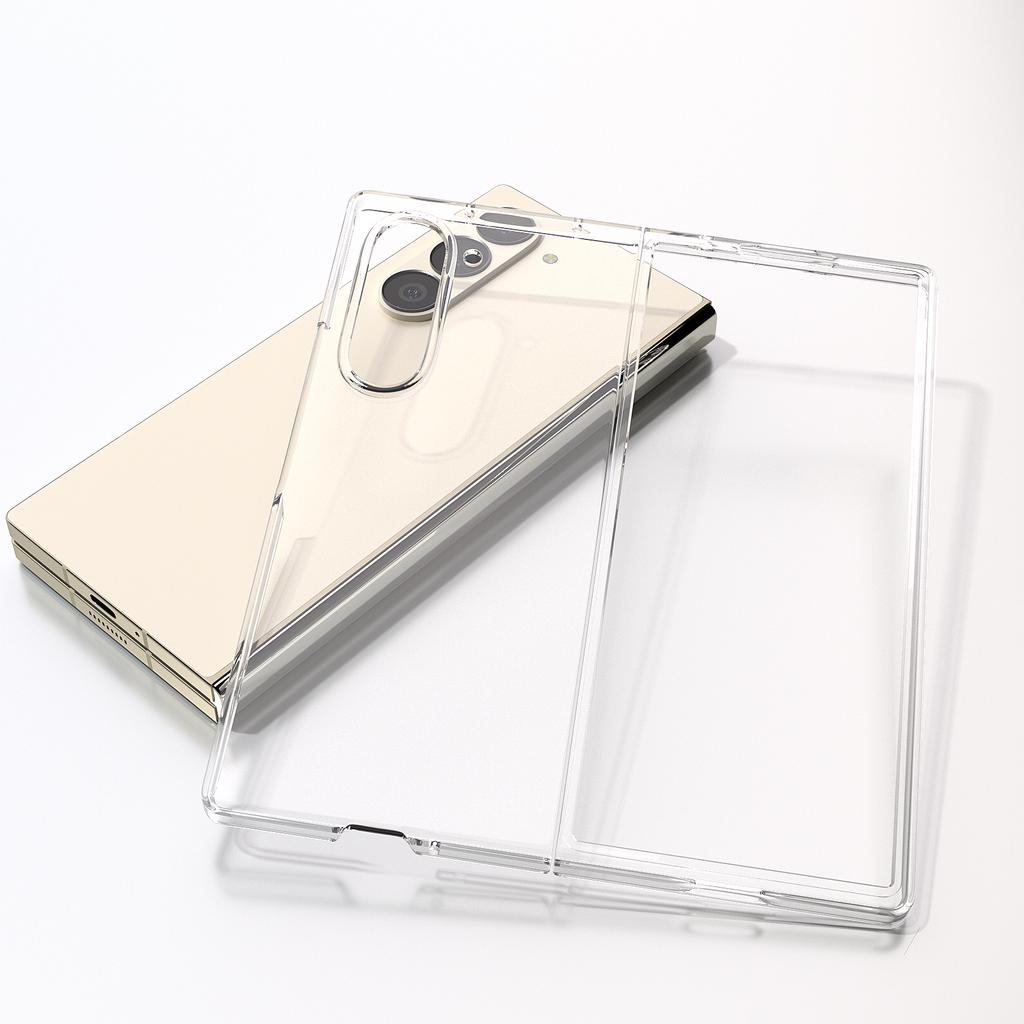 For Samsung Galaxy Z Fold6 / Z Fold 6 Slim Crystal Transparent Clear PC Hard Plastic Back Phone Case Cover