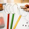 Ergonomic Glass Spoon Handmade Long Handle for Cooking Heat-Resistant Kitchen Utensil Adaptable Tool Stirring Serving Scooping Unique Gift Home Chefs