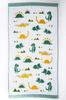 Kainoo X KATACHI Imabari Gauze Bath Dinosaur Made In Imabari Gauze Cotton Cute Dinosaur Perfect for and Camping Towel, Single-Sided Towel, Design,