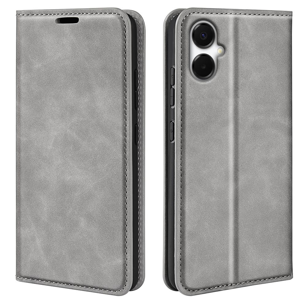 

For Samsung Galaxy A06 5G Case Skin Touch Leather Wallet Phone Cover Grey