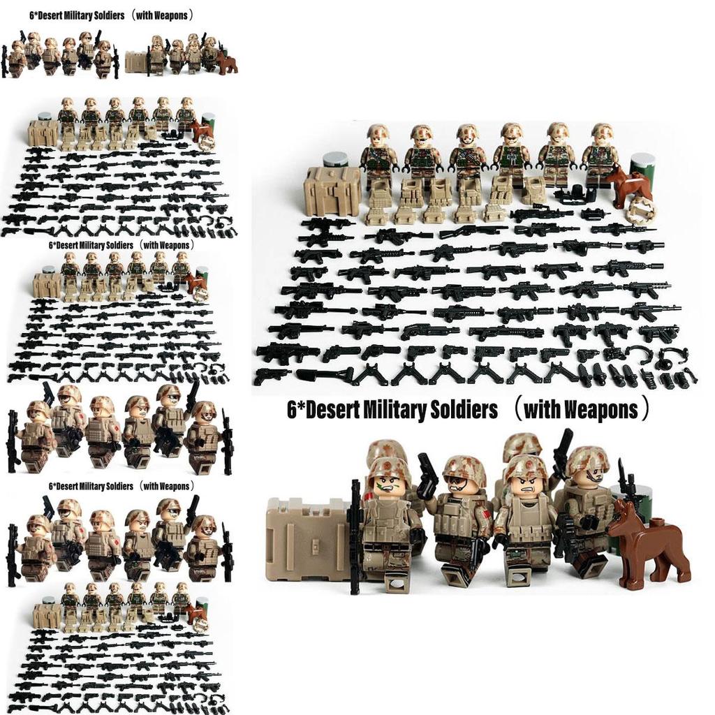 Land Tiger Desert Surveillance Building Blocks Small Particle Plastic Toy For Children