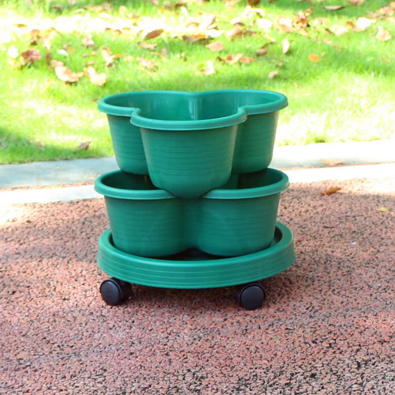 Vegetable Plastic Pot Family Balcony Strawberry Potted Plant Three Dimensional Multi-layer Space Saving Planting Flower Pots