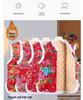 Middle-aged Women's Chinese Style Red Floral Quilted Vest with Frog Buttons – Autumn/Winter Plus Velvet Thickened Vest