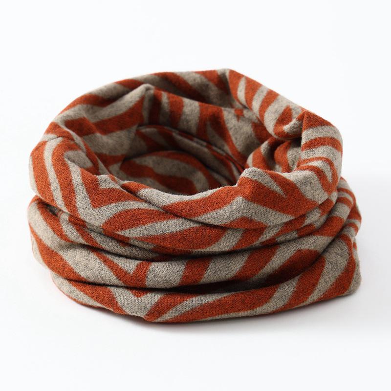 Korean Style Double-Layer Neck Warmer: Unisex Autumn/Winter Scarf & Elastic Headband
