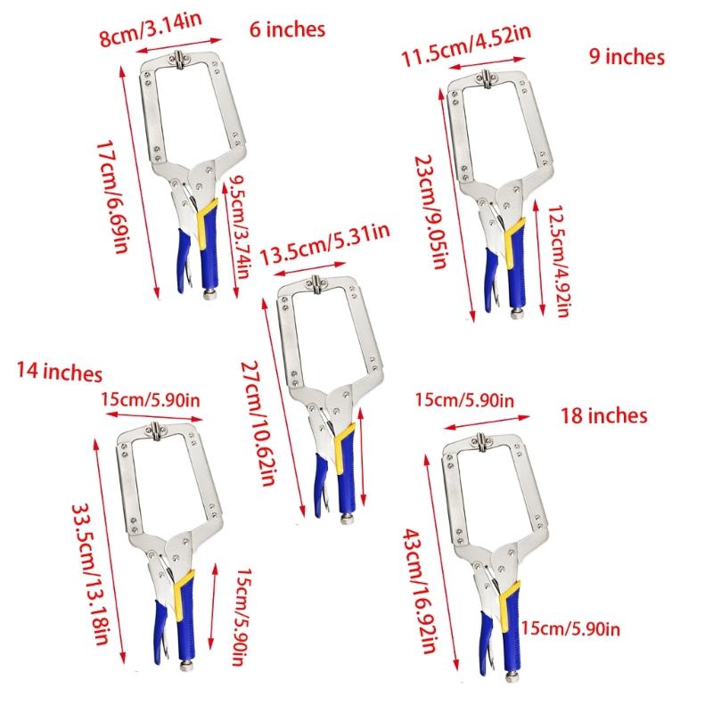 Efficient Professional C Type Pliers for Stable Gripping In Woodworking and Metal Fabrication Secure Holding In Workshop