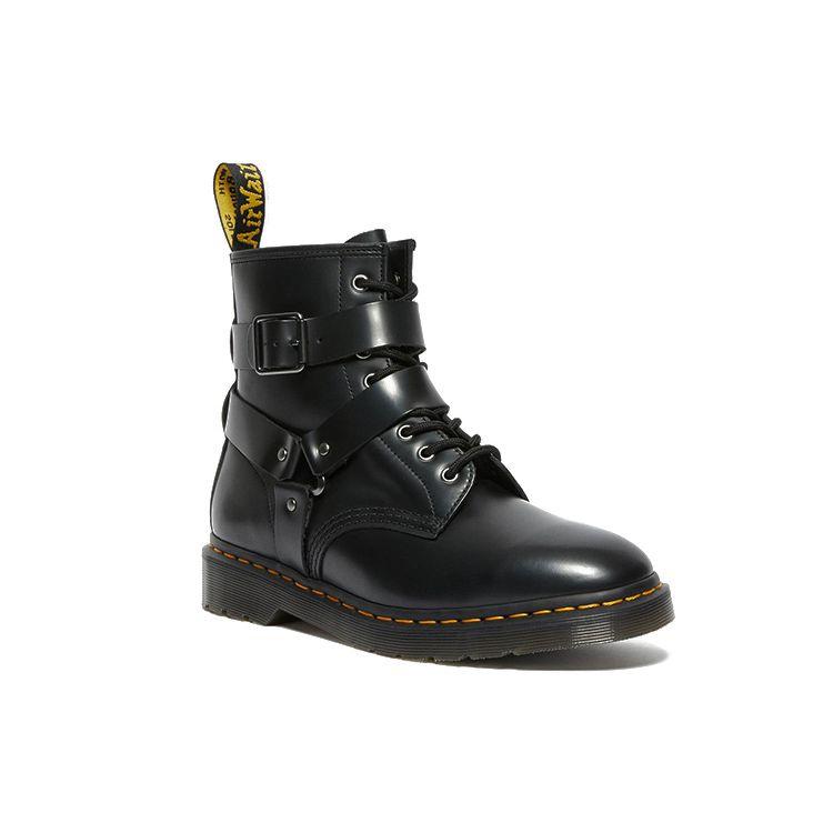 Dr. Martens Cristofor Leather Lace-Up Short Boots Unisex Boots Black 27485001