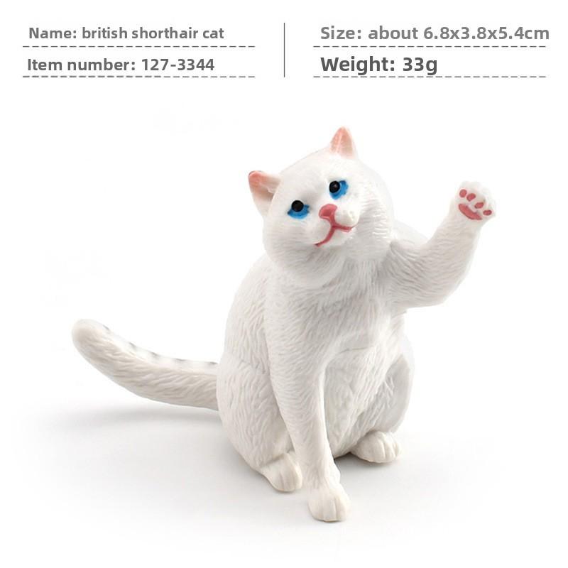 Cat Cartoon Pvc Sculpture With Realistic Form For Home Display Gift Childrens