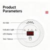 Indoor Carbon Monoxide Alarm with Display Reading, Statuses Markers and Flexible Battery Supply for Home Areas Daily