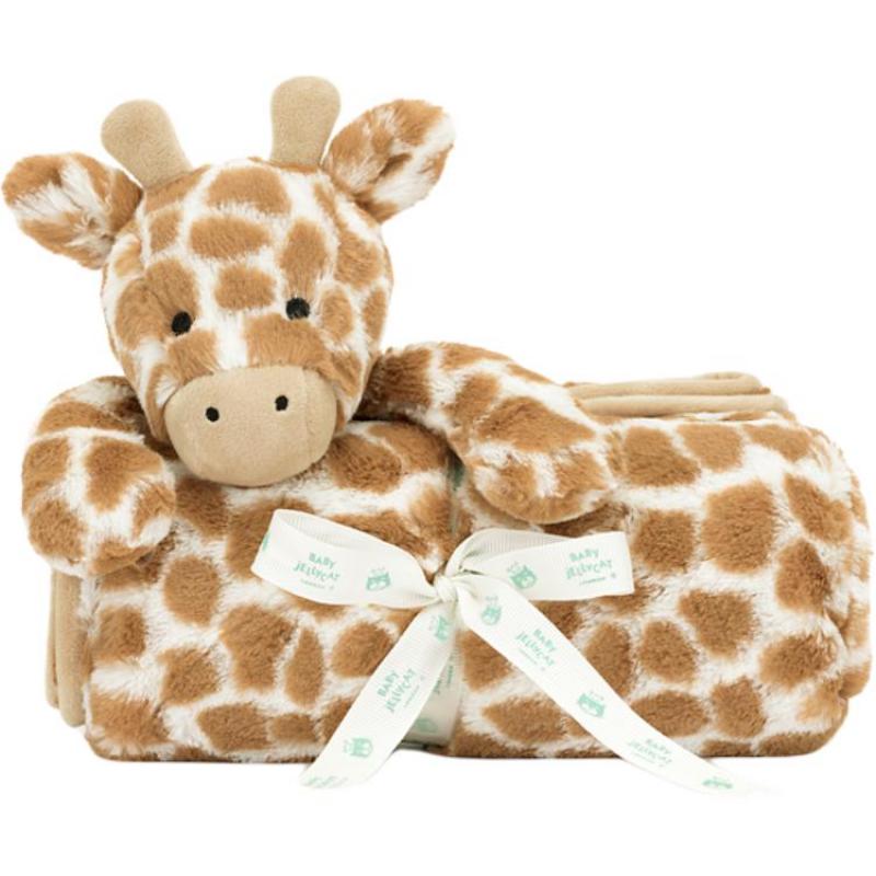JELLYCAT Shy Series Giraffe Blanket Soft Comforting Blanket Doll Peripherals