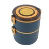 Stackable Lunch Box 1600ml Dual Layers Stainless Steel BPA Free Heat Preservation Durable Bento Box for Office Travel