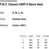 ThIs Is NeVer That T.n.t. Classic Hdp V Neck Vest Heather Grey