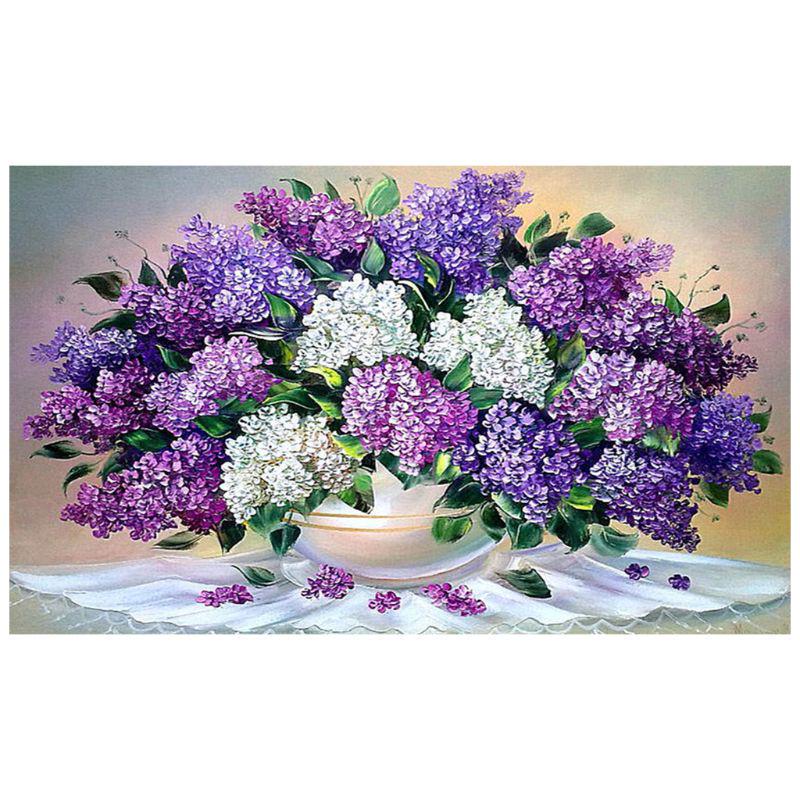 5D DIY Diamond Painting Multicolored Flowers Diamond Mosaic Diamond Embroidery Full Set Cross Stitch Kits Home Decor Gifts