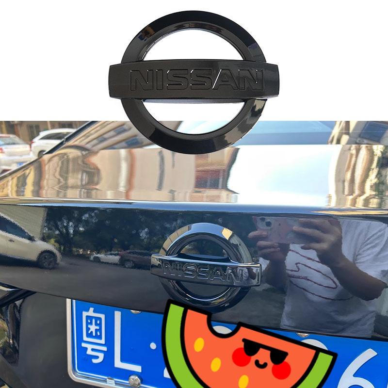 

1pcs Nissan black ABS 8.8cm 10cm 10.5cm 11.8cm 12.8cm Car Rear logo Rear Bumper tail door Car trunk Emblem sticker Accessories 8.8cm x 7.5cm