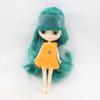 Mini Blyth with bangs nude doll 10CM different hair color with random dress cloes eyes normal body DIY fashion toys