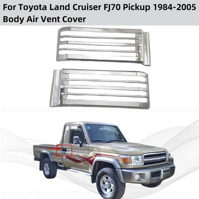 Para Toyota Land Cruiser FJ70 J70 Pickup 1984 1985 - 2005 Cubierta de Rejilla de Aire Lateral Trasera Moldura Cromada Accesorios para Coche Estilo Adhesivo