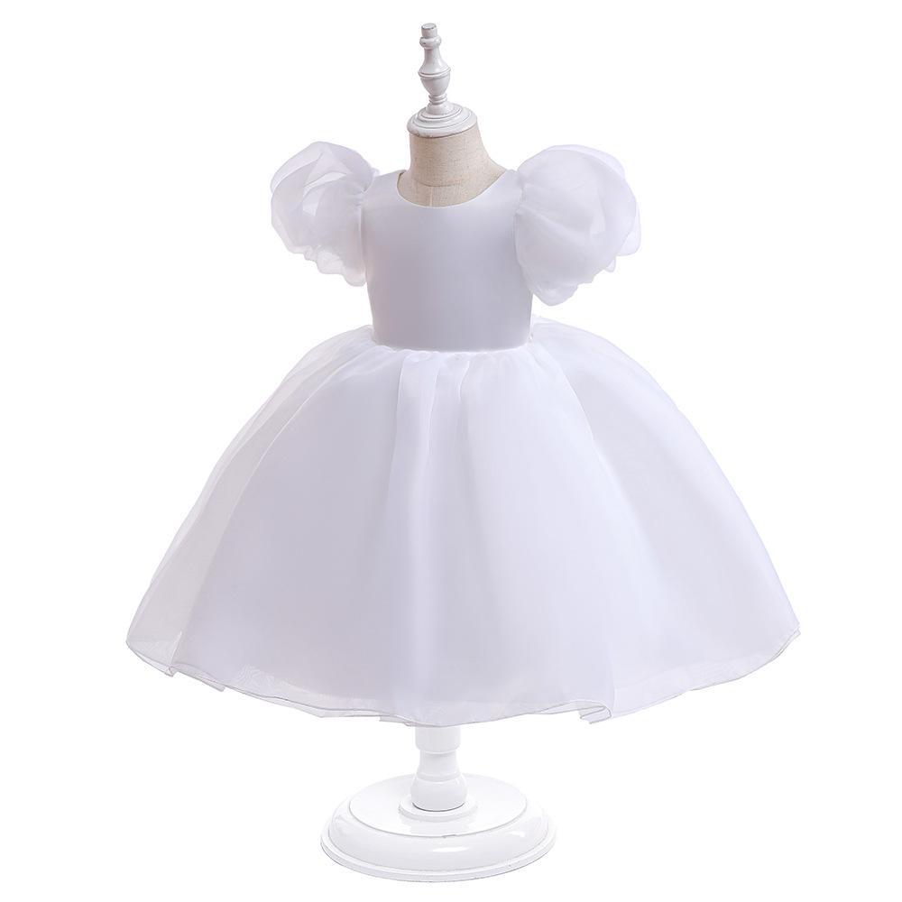 Pageant Newborn Baby Dress Birthday Dress Newborn Christening Gown Infant Girls Dress Toddler Baptism Dresses Little Baby Wedding Flower Dress