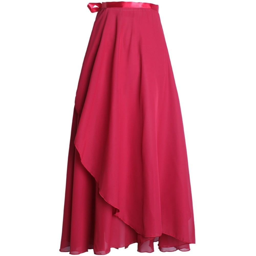 Wrap Scarf Long Chiffon Dance Skirt Long Dance Costumes Skirt Fairy Ballet Tutu Skirt  Gymnastics