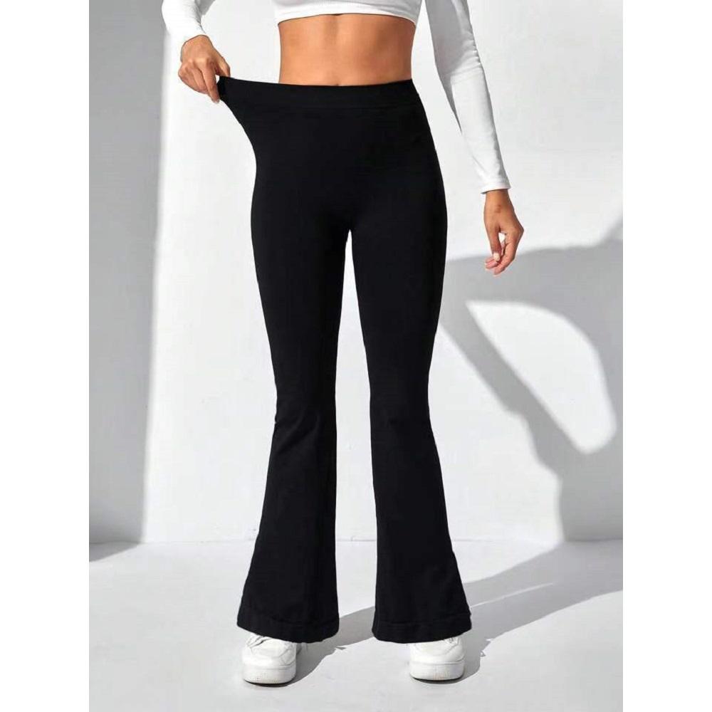Flare Leggings V-shaped Hip Yoga Pants Women High Waist Wide Leg Pants Women Gym Fitness Sports Latin Dance Trousers
