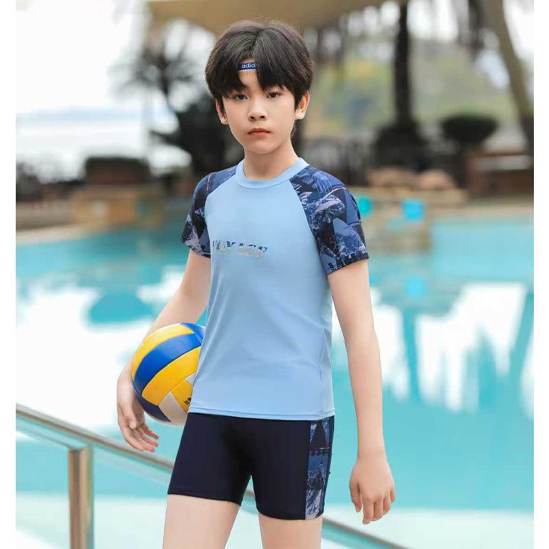 

Быстросохнущий летний раздельный купальник для мальчика - Тренировочный слитный купальник для детей. 5XL [150-160 cm, 80-100 kg]