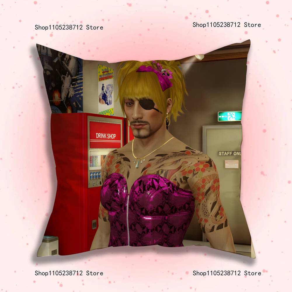 Love G-Goro Majima Y-Yakuza Pillow Case Cute Cartoon Anime Peripheralsbedroom Sofa Decorative Cushion Cover Soft Cushion Cover