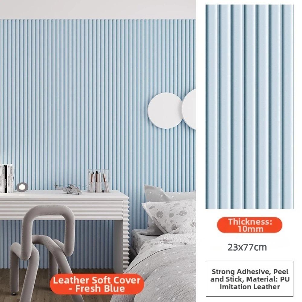 Leather Soft Bag Wall Sticker Large Size Anti-collision 3D Sticker Thickened Peel and Stick Wall Panels Wallpaper