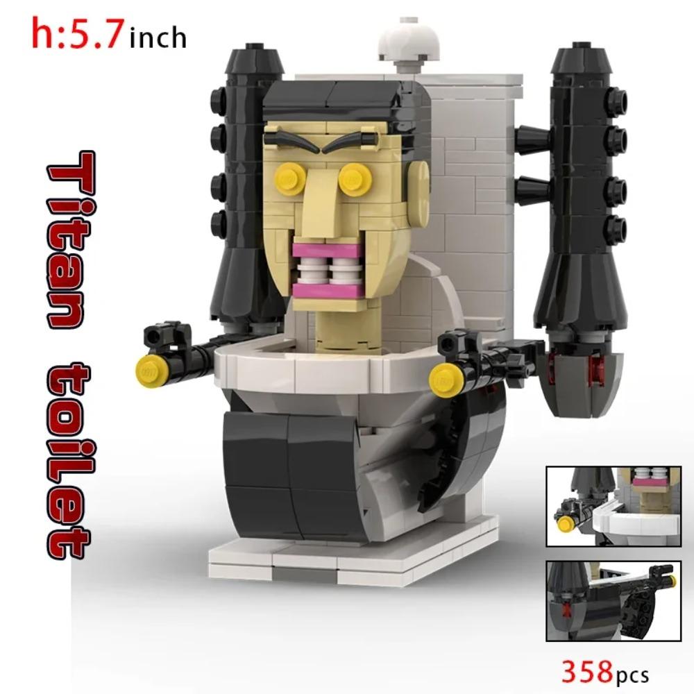 Moc Skibidi Toilet Action Figures Builing blocks,Camerman Titan Speakerman Surveillance Man TVMan Boys Bricks Toys For Kids Gift