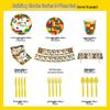 Colorful Lego-Themed Party Plates, Cups, and Napkins Set for Kids